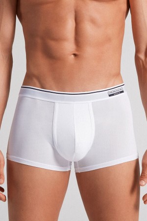 Boxer Intimissimi Super Fresh Micro-Mesh Panske Biele | 14789-EBKI