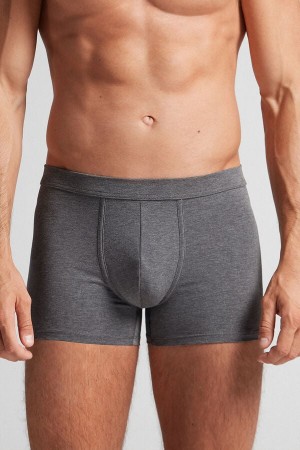 Boxer Intimissimi Superior Cotton Panske Tmavo Siva | 32581-OMIC