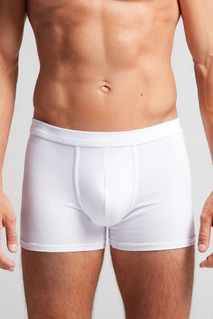 Boxer Intimissimi Superior Cotton Panske Biele | 14503-XEPB