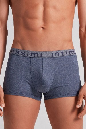 Kratasy Intimissimi Microfiber Logo Panske Modre | 87450-VQHJ