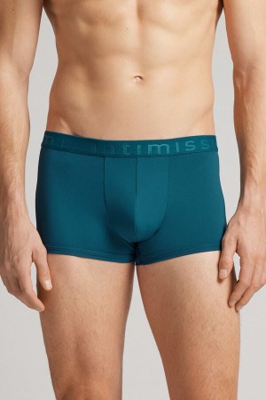 Kratasy Intimissimi Microfiber Logo Panske Zelene | 78943-ZGVI