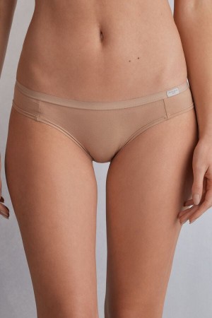 Nohavičky Intimissimi Cotton Damske Oranžové Béžové | 45718-BWSF