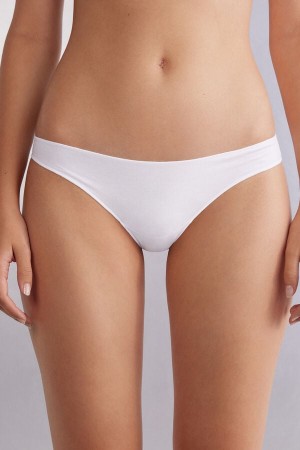 Nohavičky Intimissimi Low Rise Cotton Damske Biele | 34760-HJCU