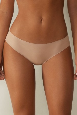 Nohavičky Intimissimi Seamless Cotton Damske Oranžové Béžové | 18249-KVDW