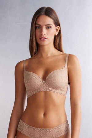 Podprsenka Intimissimi Adele Triangle Lace Damske Oranžové Béžové | 56948-SOWP