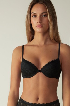 Podprsenka Intimissimi Bellissima Push-Up Lace Damske Čierne | 79051-XGTA