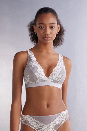 Podprsenka Intimissimi Pretty Flowers Lara Triangle Damske Siva | 38049-QIRH