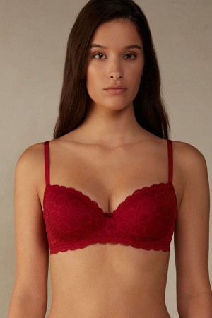 Podprsenka Intimissimi Sofia Balconette Lace Damske Červené | 27945-QFZV