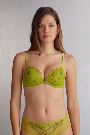 Podprsenka Intimissimi Sweet Like Sugar Silvia Push-Up Damske Zelene | 68327-XRLO