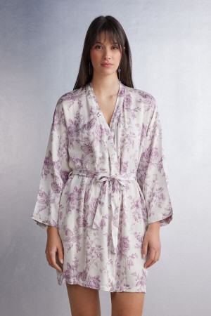 Pyžamá Intimissimi Graceful Simplicity Satin Kimono Damske Ruzove | 18769-HVQB