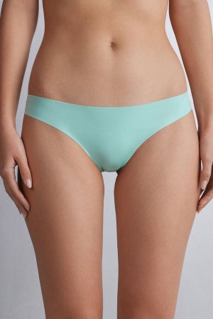 Slipy Intimissimi Brazilian Seamless Ultra Light Microfiber Damske Zelene | 51463-HWTO