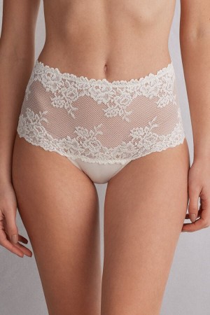 Slipy Intimissimi Pretty Flowers Hipsterzilian Damske Biele | 25943-CLER