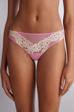 Slipy Intimissimi Pretty Flowerszilian Damske Ruzove Biele | 28651-DERO