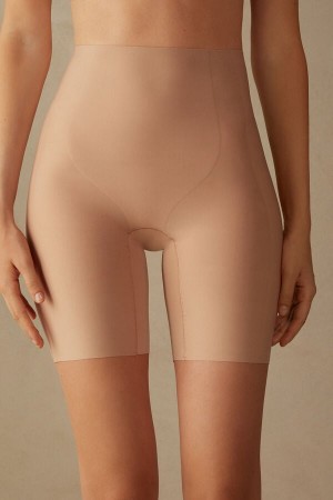 Slipy Intimissimi Raw-Cut Microfiber Damske Oranžové Béžové | 74230-PZOK