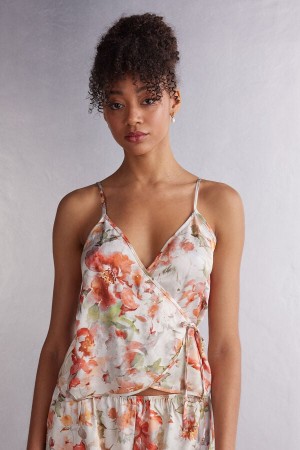 Tielko Intimissimi Summer Sunset Satin Camisole Damske Viacfarebný | 09128-LEAO