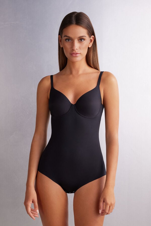 Body Intimissimi Francesca In Ultralight Microfiber Damske Čierne | 24016-TGRB