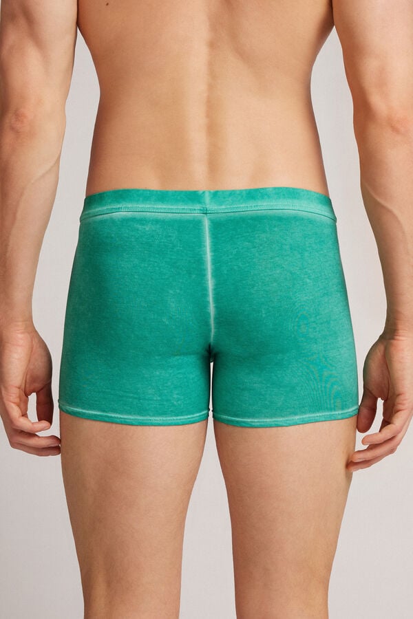 Boxer Intimissimi Natural Fresh Cotton Panske Zelene | 49108-XVIK