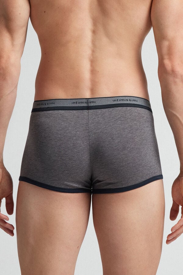 Boxer Intimissimi Natural Fresh Cotton Panske Tmavo Siva Modre | 73849-CHRD