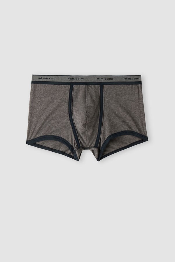 Boxer Intimissimi Natural Fresh Cotton Panske Tmavo Siva Modre | 73849-CHRD