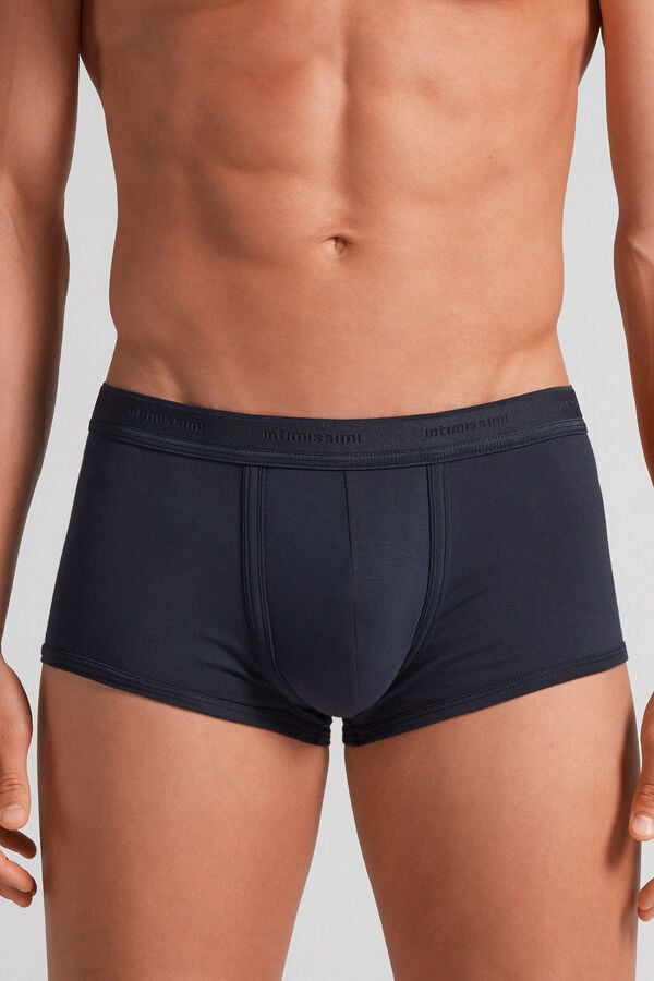 Boxer Intimissimi Superior Cotton With Logo Panske Modre Modre | 83150-UHRE