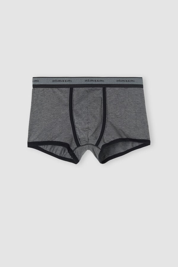 Boxer Intimissimi Superior Cotton With Logo Panske Tmavo Siva Čierne | 01938-RBWL