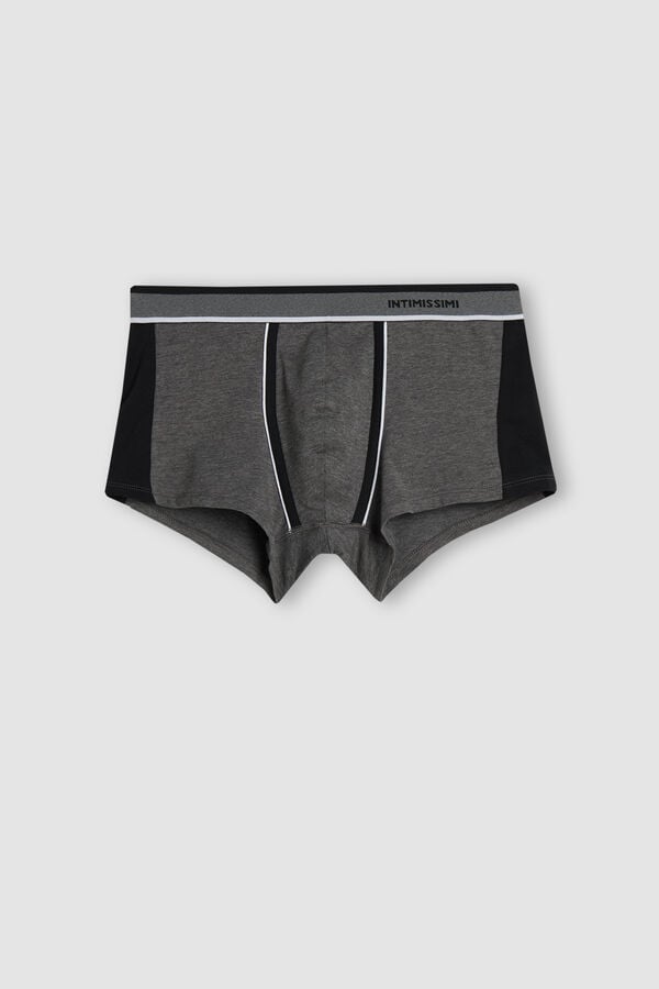 Boxer Intimissimi Two-Tone Superior Cotton Panske Tmavo Siva Čierne | 02514-VEXM