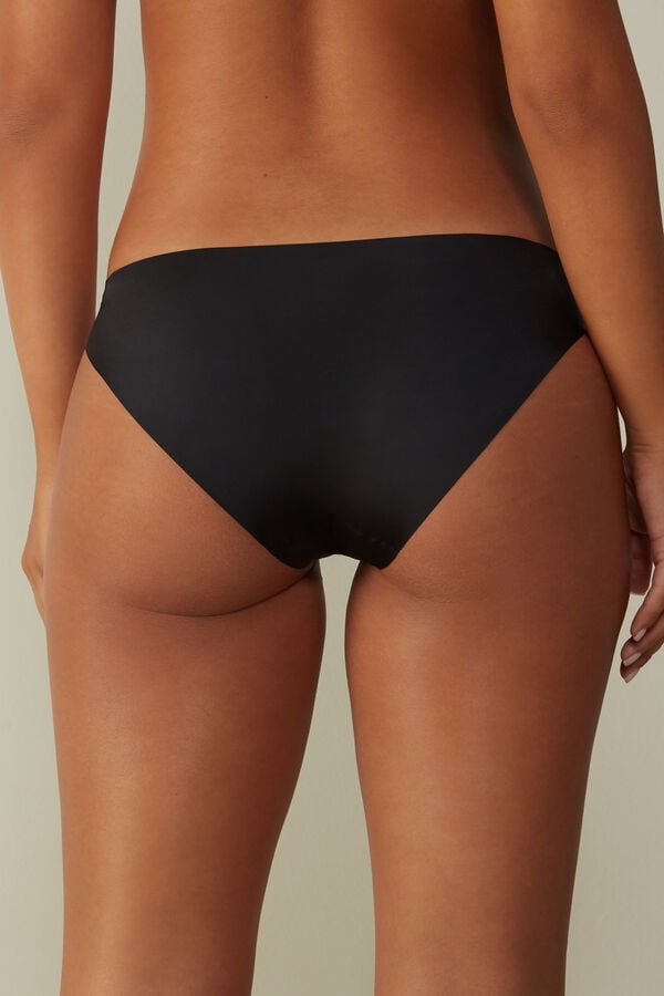 Nohavičky Intimissimi Seamless Microfiber Damske Čierne | 97520-FRJL