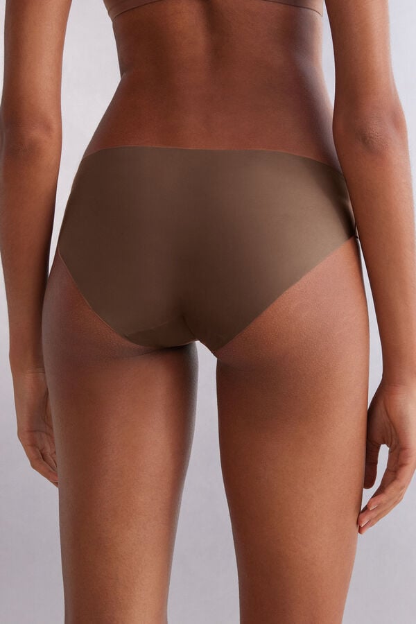 Nohavičky Intimissimi Seamless Microfiber Damske Tmavo Béžové | 02358-SMTZ