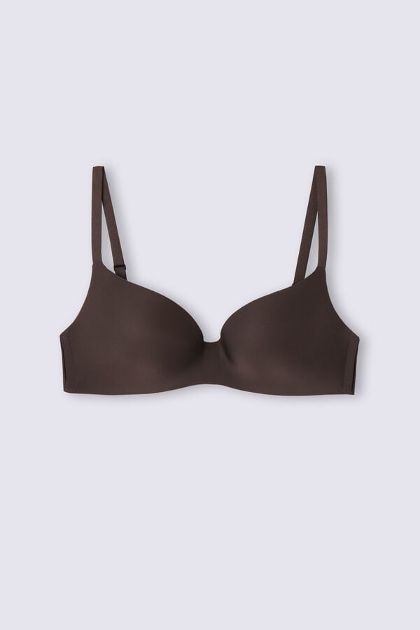 Podprsenka Intimissimi Adele Wireless Boost Triangle Ultralight Microfiber Damske Béžové Hnede | 23749-PNDJ