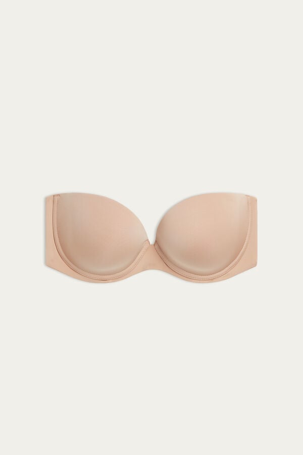 Podprsenka Intimissimi Anna Bandeau Ultralight Microfiber Damske Oranžové Béžové | 10768-NHPQ