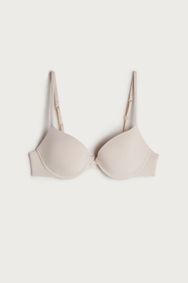 Podprsenka Intimissimi Bellissima Push-Up Microfiber Damske Krém Ruzove | 03172-LOAQ