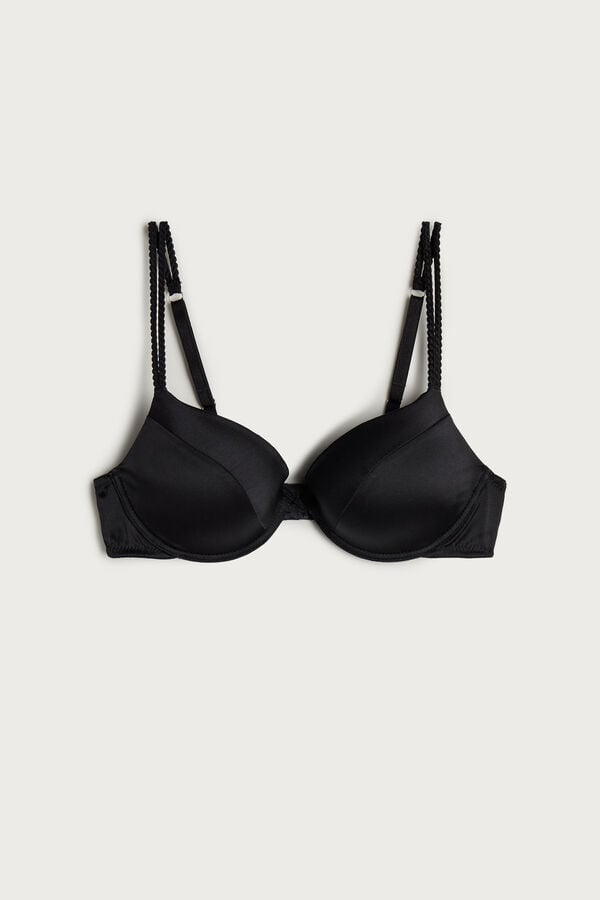 Podprsenka Intimissimi Bellissima Silk Push-Up Damske Čierne | 35721-IFGQ