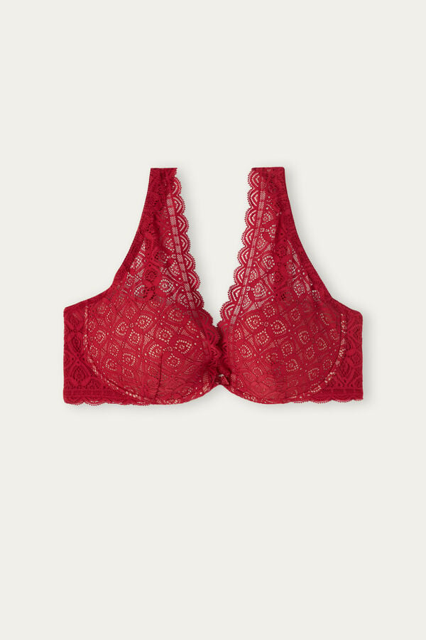 Podprsenka Intimissimi Elena Balconette Lace Damske Červené | 28743-XCOG