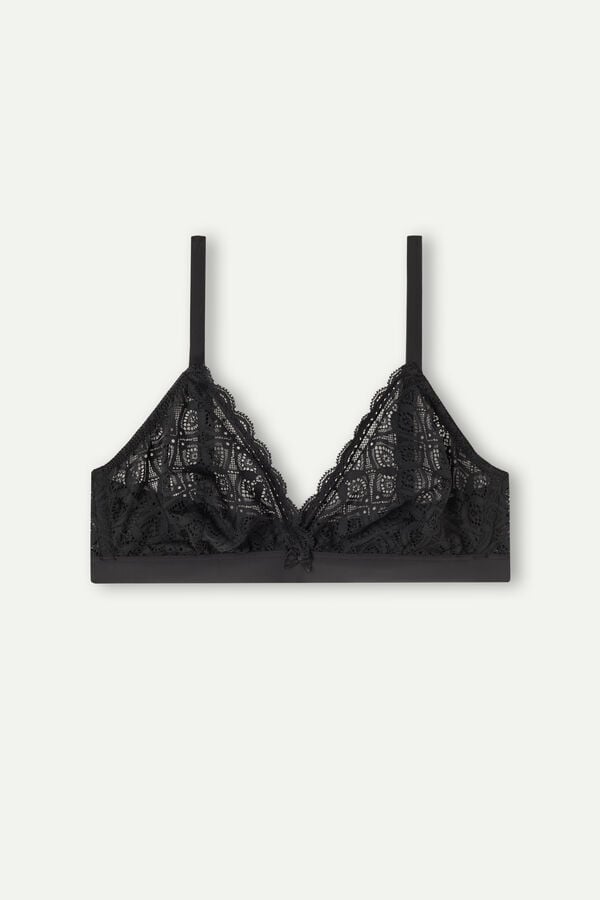 Podprsenka Intimissimi Emma Triangle Lace Damske Čierne | 79851-QRDL