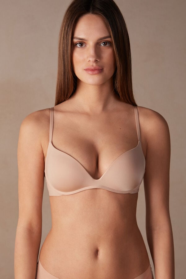 Podprsenka Intimissimi Gioia Push-Up Ultralight Microfiber Damske Oranžové Béžové | 39154-QISN