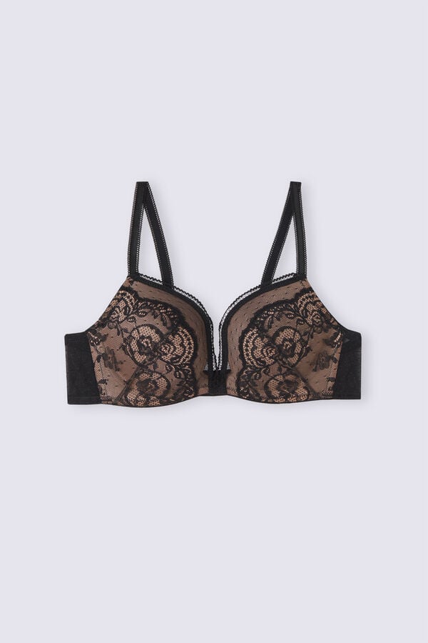 Podprsenka Intimissimi Lace Never Gets Old Monica Push-Up Damske Čierne | 61938-WSIQ