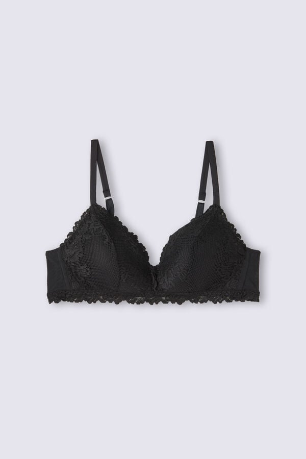 Podprsenka Intimissimi Pretty Flowers Tiziana Triangle Damske Čierne | 79286-VNBR