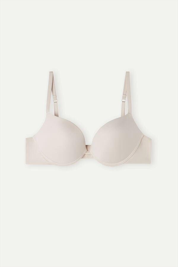 Podprsenka Intimissimi Simona Super Push-Up Ultralight Microfiber Damske Krém Ruzove | 87294-CVBA