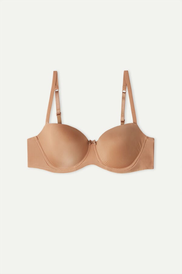 Podprsenka Intimissimi Sofia Natural Lift Balconette Ultralight Microfiber Damske Béžové | 89452-COSR