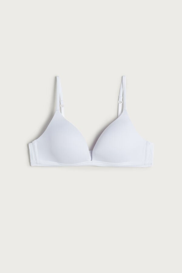 Podprsenka Intimissimi Tiziana Microfiber Triangle Damske Biele | 13420-AVCU