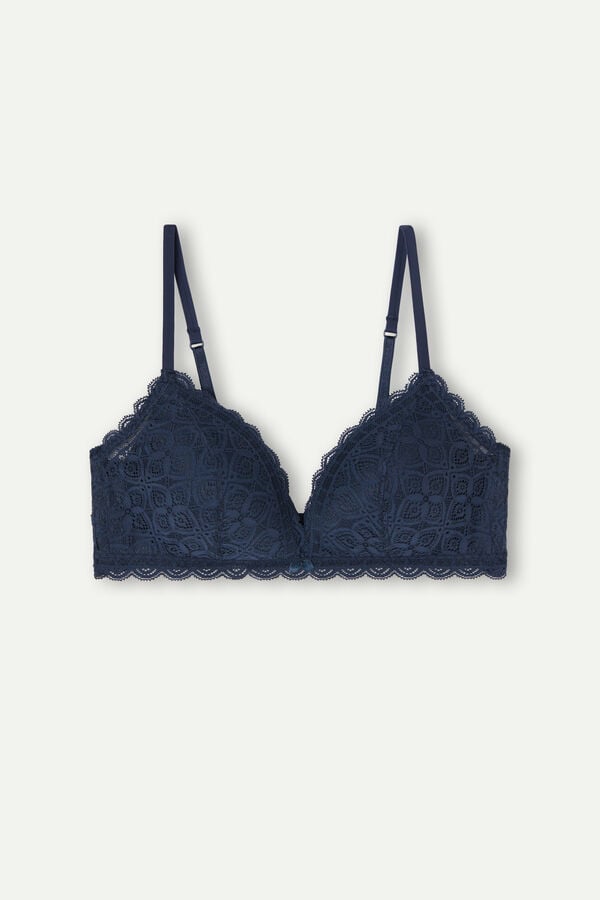 Podprsenka Intimissimi Tiziana Triangle Lace Damske Modre | 69023-KYFD