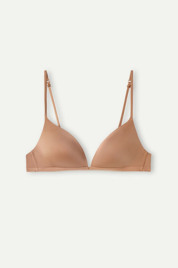 Podprsenka Intimissimi Tiziana Triangle Ultralight Microfiber Damske Béžové | 43805-TPFS