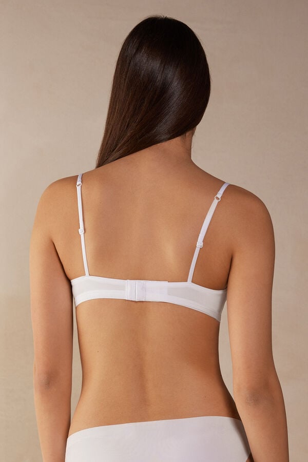 Podprsenka Intimissimi Tiziana Triangle Ultralight Microfiber Damske Biele | 62734-DVHY