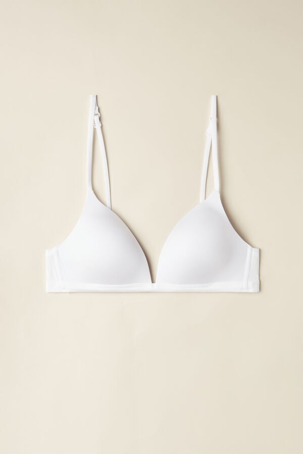 Podprsenka Intimissimi Tiziana Triangle Ultralight Microfiber Damske Biele | 62734-DVHY