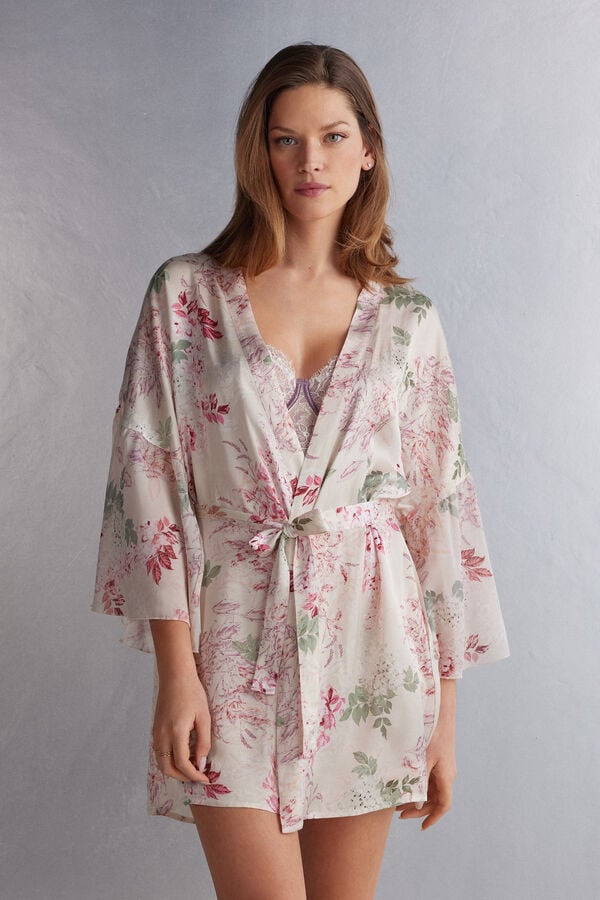 Pyžamá Intimissimi Secret Garden Satin Kimono Damske Viacfarebný | 78194-NZEI