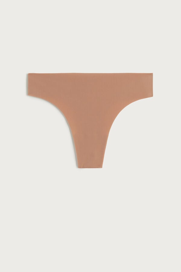 Slipy Intimissimi Brazilian Seamless Ultra Light Microfiber Damske Béžové | 68450-RJTY