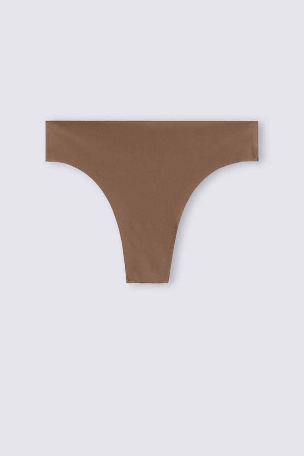 Slipy Intimissimi Brazilian Seamless Ultra Light Microfiber Damske Tmavo Béžové | 04351-WGCB