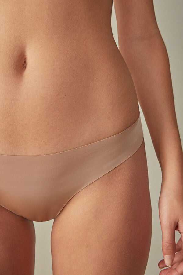 Slipy Intimissimi Brazilian Seamless Ultra Light Microfiber Damske Oranžové Béžové | 58617-NCXT