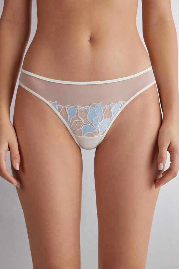 Slipy Intimissimi Eternal Flowerszilian Damske Modre | 35189-UZTG