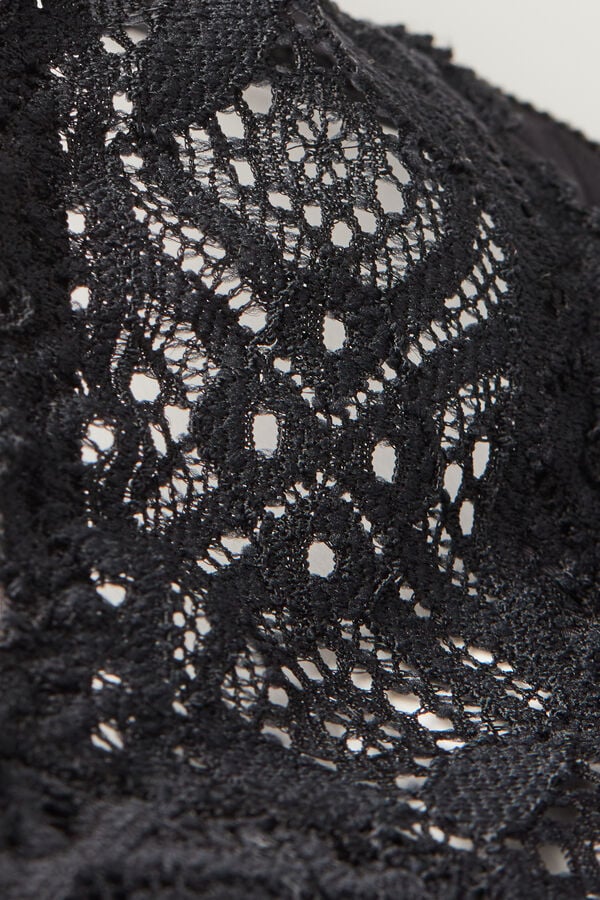 Slipy Intimissimi Lace And Microfiber ‘80s Stylezilian Damske Čierne | 81294-FBWS